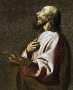 Detail from Saint Luke as a Painter before Christ on the Cross. Widely believed to be a self-portrait Francisco de Zurbaran